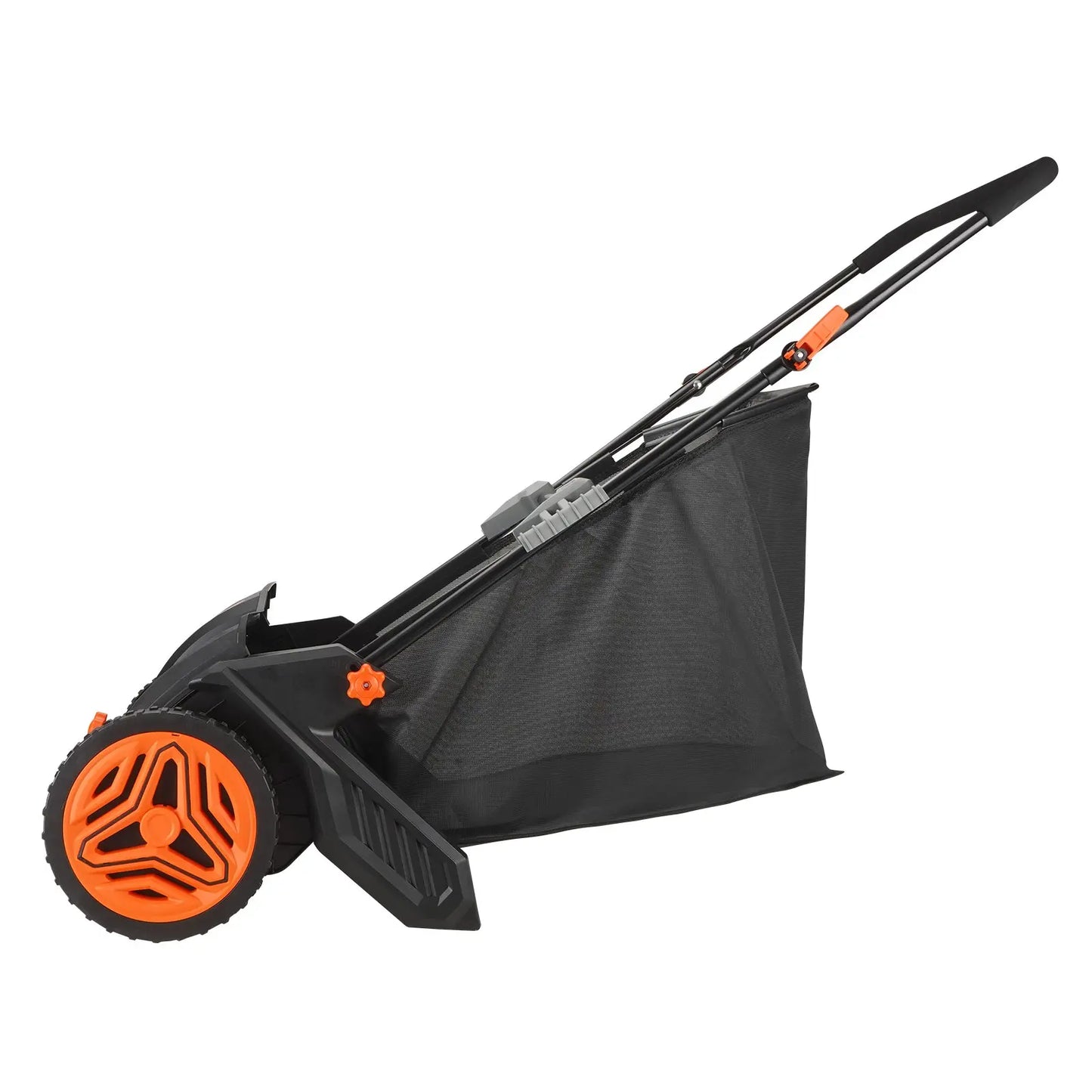 21-Inch Push Lawn Sweeper – 3.5 cu. ft. Hopper, Dual Spinning Brushes & Adjustable Handle for Leaf & Grass Cleanup